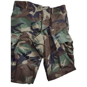 Military Woodland Camo Combat Trousers Medium BDU Pants Tactical Cargo Utility
